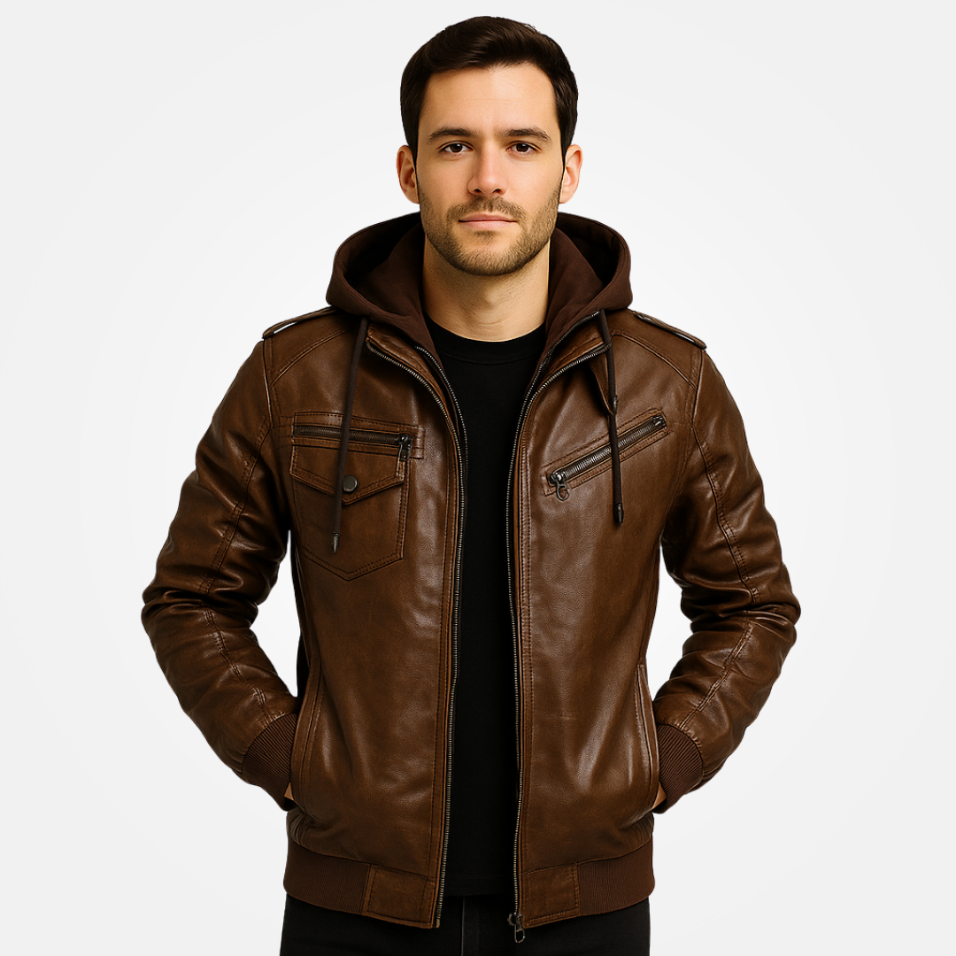 Men's Premium Leather Jacket - LeatherScraf