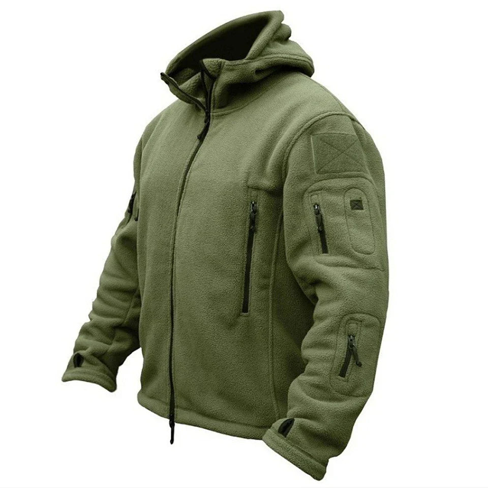 Hooded military winter jacket