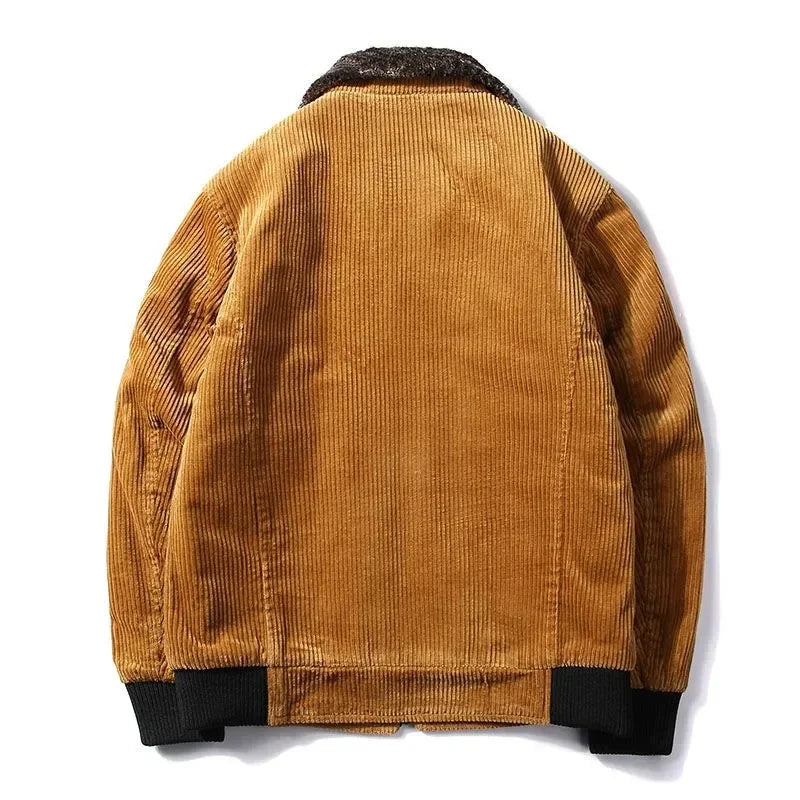 Men's thermal velvet winter jacket